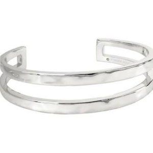 Kendra Scott Zorte Cuff Bracelet Silver Hammered